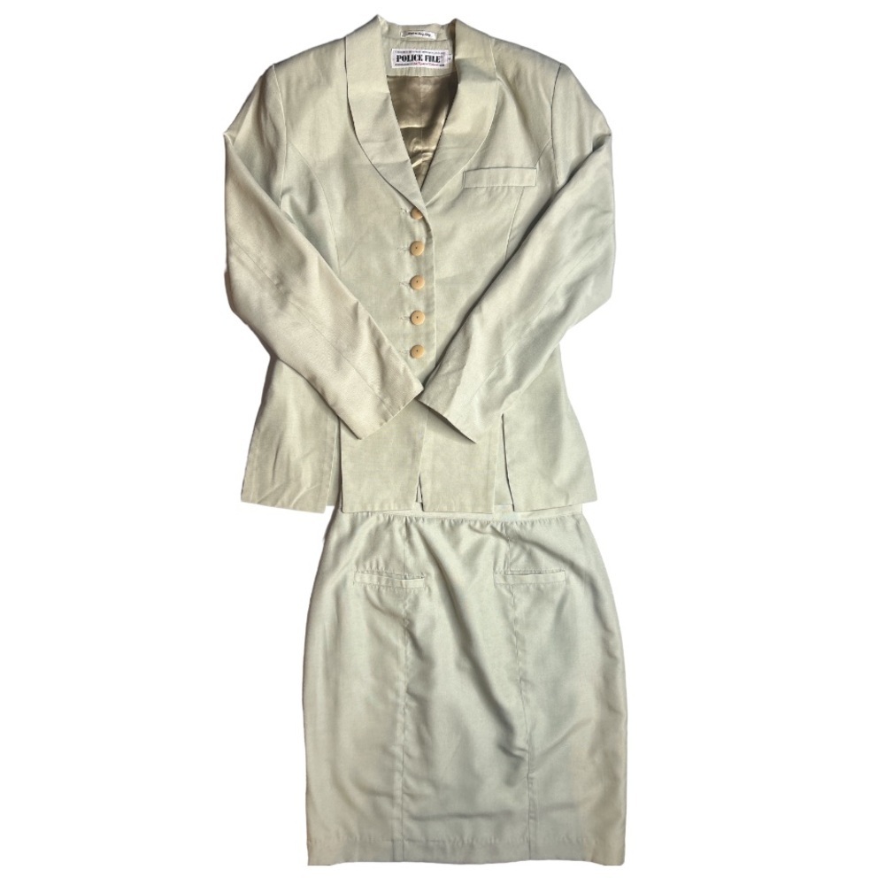 Police File Two Piece Suit (VINTAGE)
